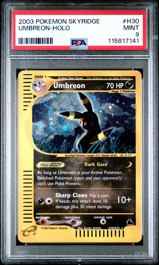 umbreon "noctali" PSA9 EXCLU US/JP